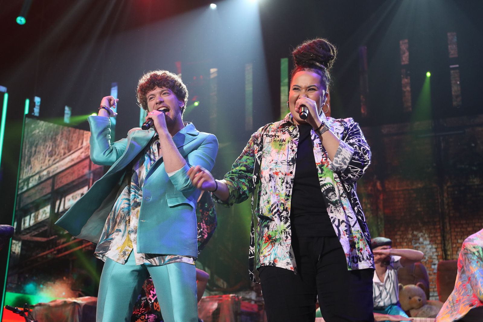 Jesús y Eli han cantan Atrévetetete, de Calle 13, en la Gala 1 de Operación Triunfo 2020