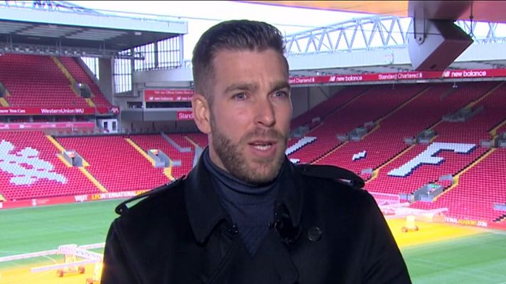Telediario 1 - Adrián, el portero del Liverpool, nos abre las puertas de Anfield