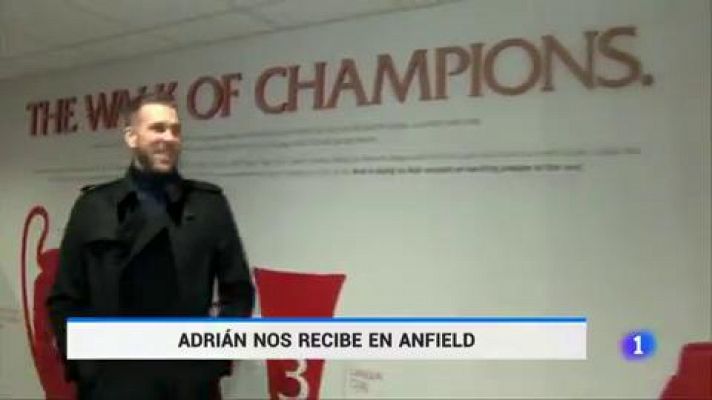 Adrián, el portero del Liverpool, nos abre las puertas de Anfield