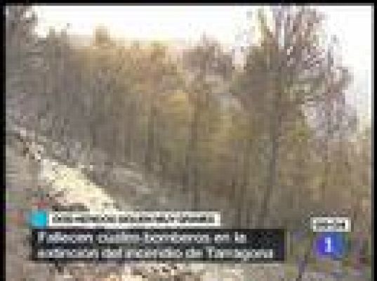  - El fuego sigue activo en Tarragona