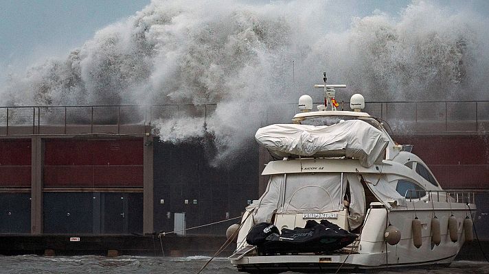 Telediario 1 - "Gloria", un borrasca histórica