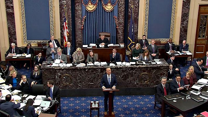 Telediario 1 - El Senado inicia el 'impeachment' contra Donald Trump