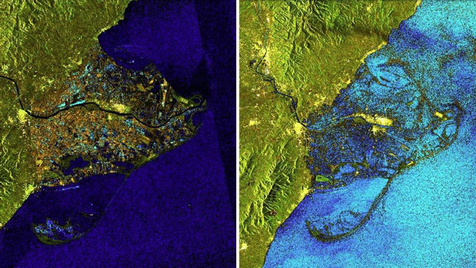 Así ha quedado el delta del Ebro por el temporal 'Gloria'