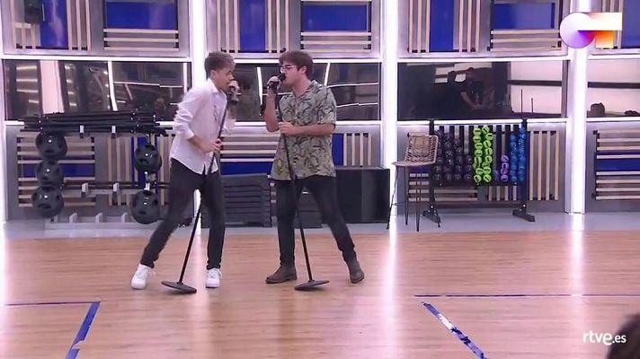 OT 2020 - Hugo y Gèrard interpretan "Sucker" primer pase de micros