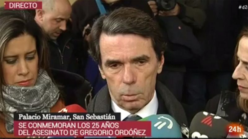 Aznar y Casado recuerdan a Gregorio Ordóñez, "un ejemplo para las generaciones jóvenes", en el 25º aniversario de su asesinato por ETA
