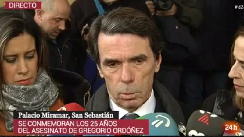 Aznar y Casado recuerdan a Gregorio Ordez, "un ejemplo para las generaciones jvenes", en el 25 aniversario de su asesinato por ETA