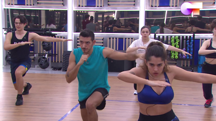OT 2020 - Así ha sido la clase de 'body combat' con Cesc Escolà