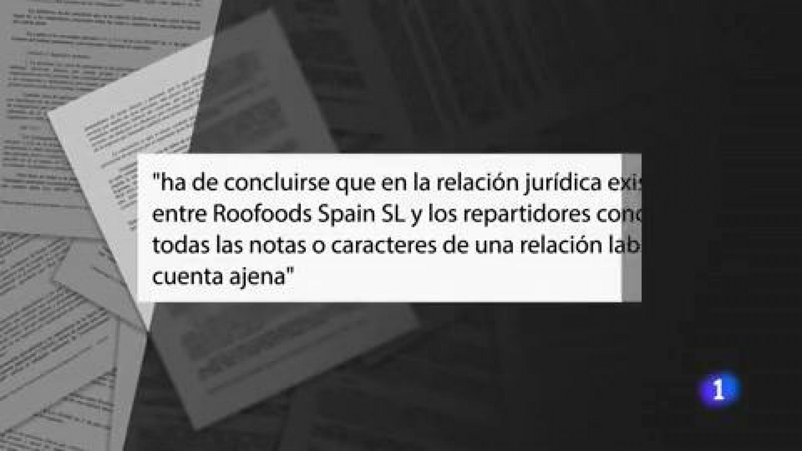 Telediario 1: El TSJ de Madrid confirma que los repartidores de Deliveroo son falsos autónomos | RTVE Play