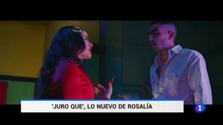 Telediario 1 - Rosalía regresa al flamenco en su nuevo tema: "Juro que"
