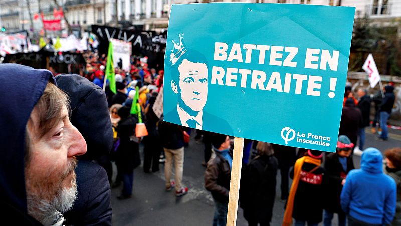 Francia afronta su séptima huelga general en siete semanas 