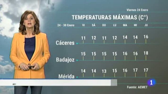 Noticias de Extremadura - El tiempo en Extremadura - 24/01/20
