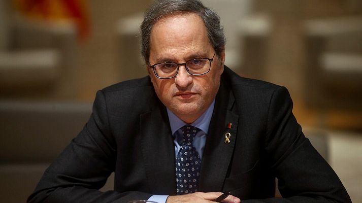 Torra denuncia "presiones" al presidente del Parlament