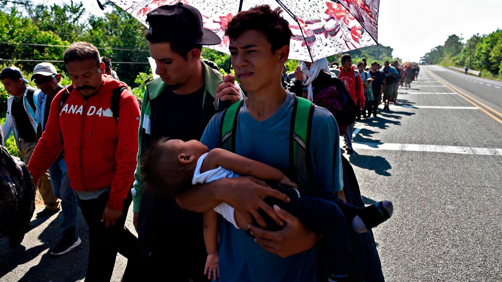 México - La caravana de migrantes de México, estancada en Tapachula