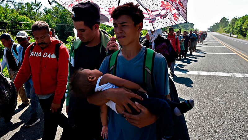 La caravana de migrantes de México, estancada en Tapachula