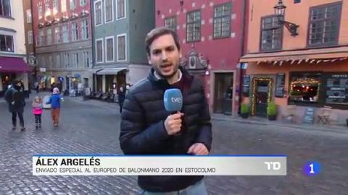 Telediario 1 - España y Eslovenia se ven las caras en Estocolmo