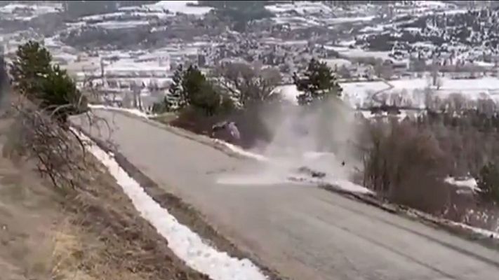 Brutal accidente de Ott Tänak durante el rally de Montecarlo