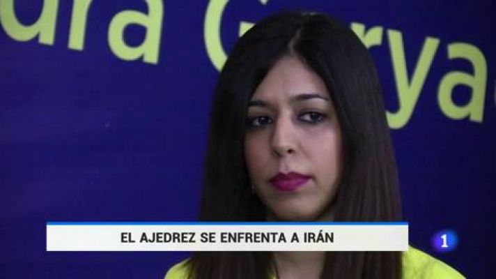 Telediario 1 - Ajedrez | Otra iraní deserta por la represión del régimen a la mujer