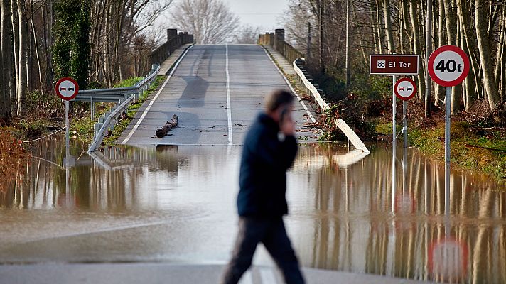 Telediario 1 - El alcalde de Torroella de Montgrí hace balance del paso de 'Gloria' por el municipio