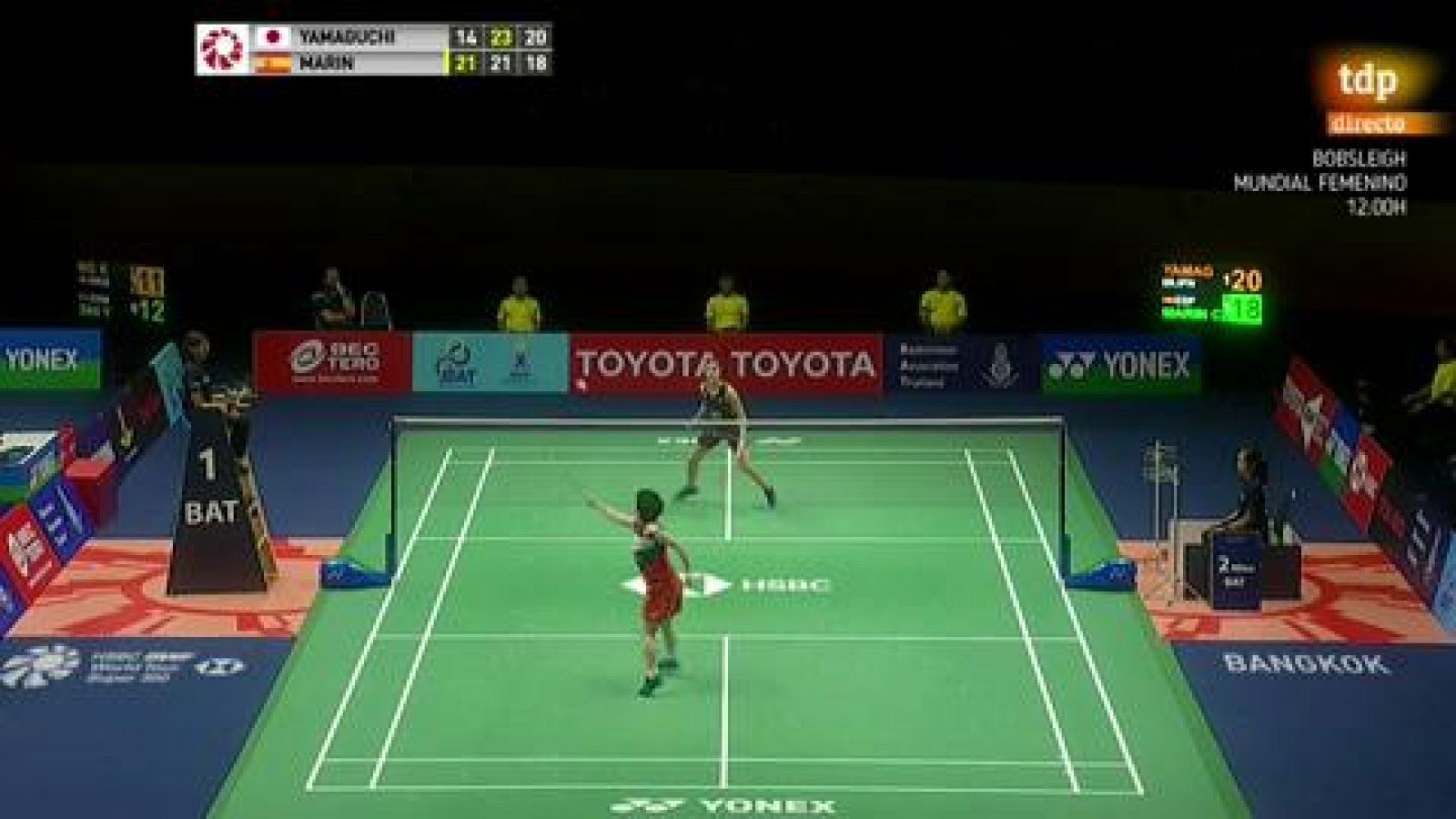 Bádminton | Carolina Marin pierde en semifinales de Tailandia ante Yamaguchi - rtve.es