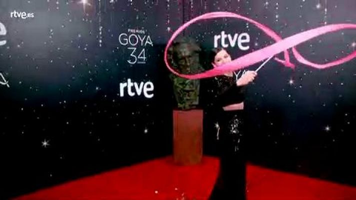 Irene Visedo, en la cámara glamur de los Goya