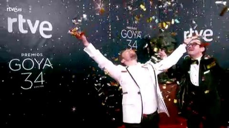 Premios Goya -  Jan Cornet, Carlos Santos y Antonio Vel�zquez, en la c�mara glamur