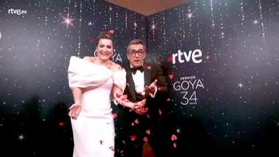 Premios Goya ¿ Silvia Abril y Andreu Buenafuente, en la cámara glamur antes de presentar los Goya 2020