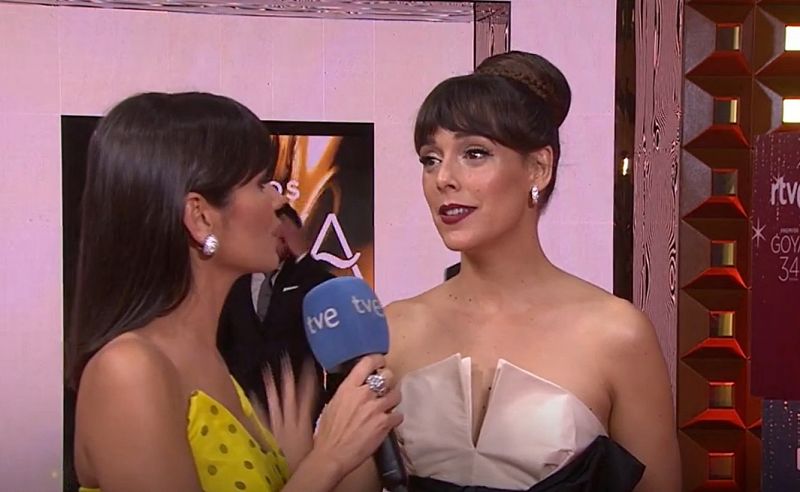 Premios Goya - Entrevista en la alfombra roja a Belén Cuesta, nominada a mejor actriz 