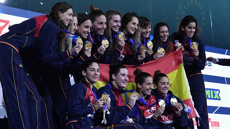 La selección española de waterpolo logra su séptima medalla en ocho años