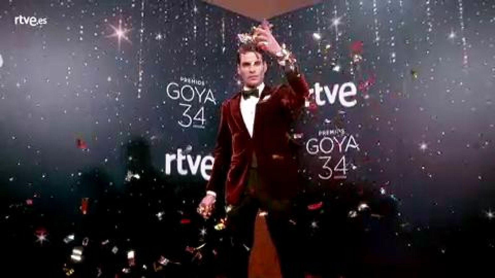 Premios Goya - Jon Kortajarena posa en la cámara glamur