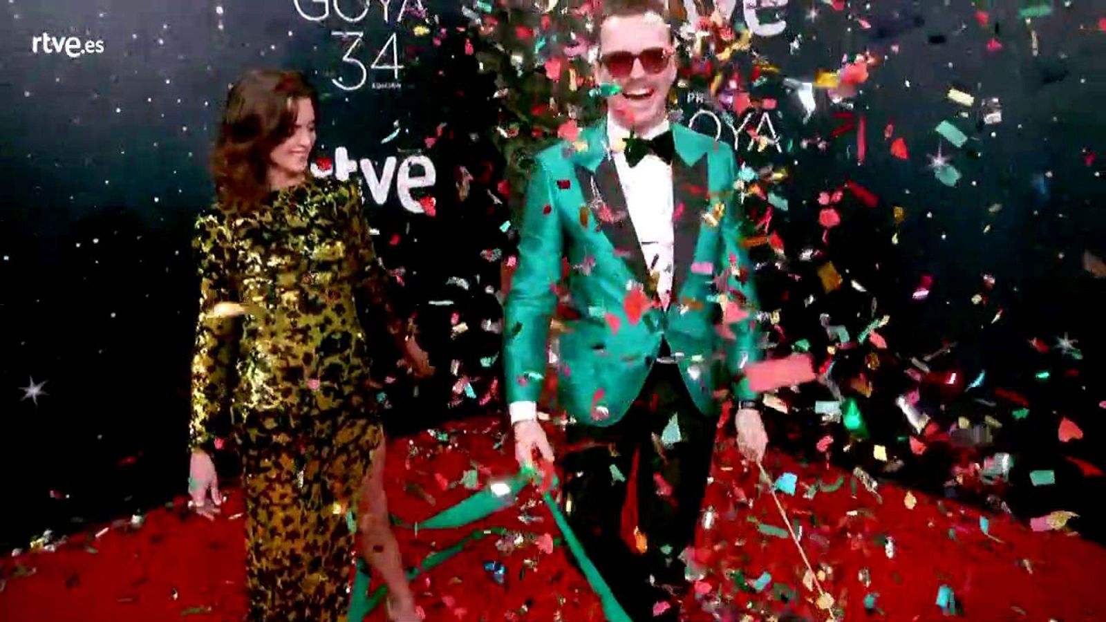 Premios Goya- Macarena Gómez y Aldo Comas, los más divertidos en la cámara glamur