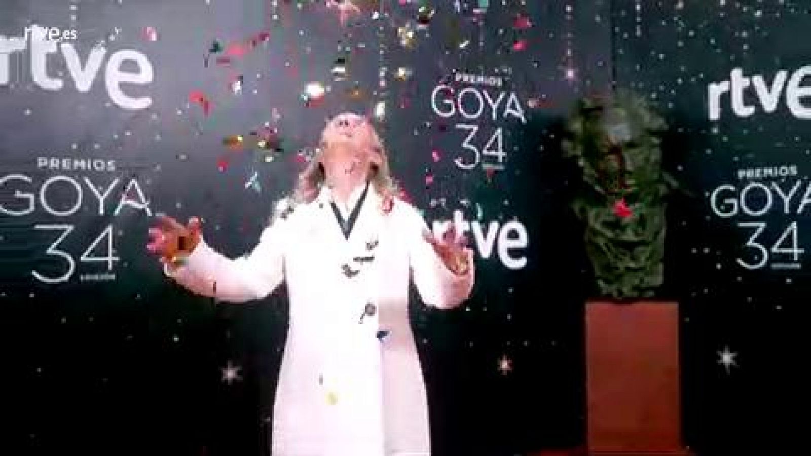 Goya 2020 - Benedicta Sánchez en la cámara glamur en la noche en la que ganó su Goya a Actriz Revelación