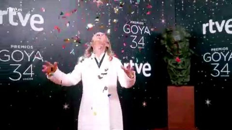 Goya 2020 - Benedicta S�nchez en la c�mara glamur en la noche en la que gan� su Goya a Actriz Revelaci�n