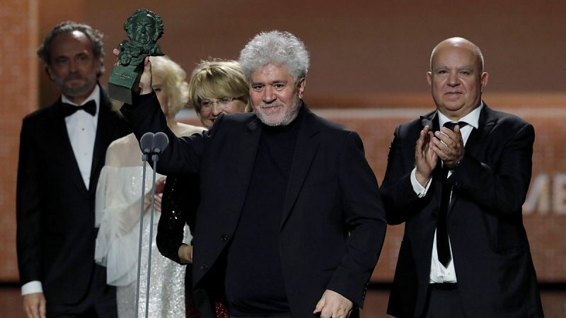 Dolor y gloria, el largometraje número 21º de Pedro Almodóvar, se ha alzado con el Goya a la mejor película en la 34ª edición de estos premios de la Academia de Cine.Almodóvar se lleva así el premio principal frente a Alejandro Amenábar, el otro gran