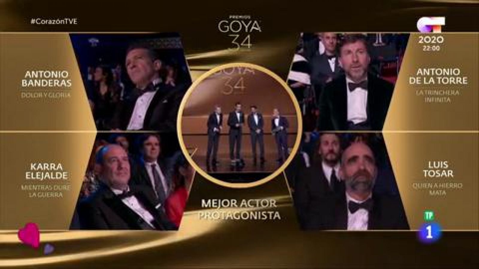 Corazón - Antonio Banderas recoge el Goya en el aniversario de su ataque al corazón - RTVE.es
