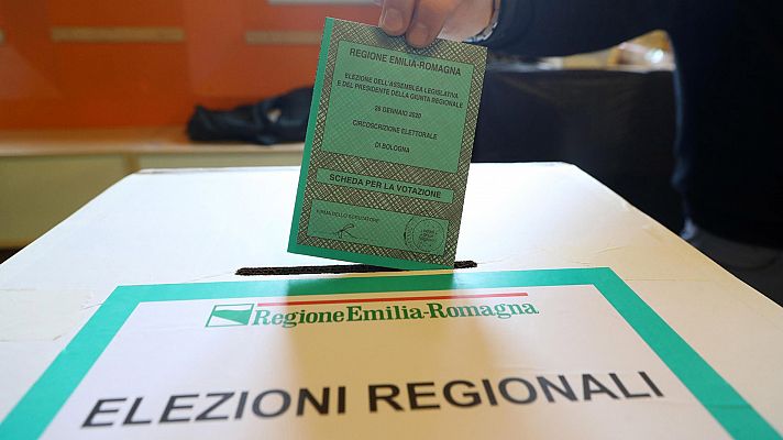 Telediario 1 - Italia celebra elecciones regionales en clave nacional
