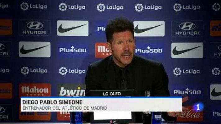 Telediario 1 - Simeone: "A mí me tocó ser silbado como futbolista"