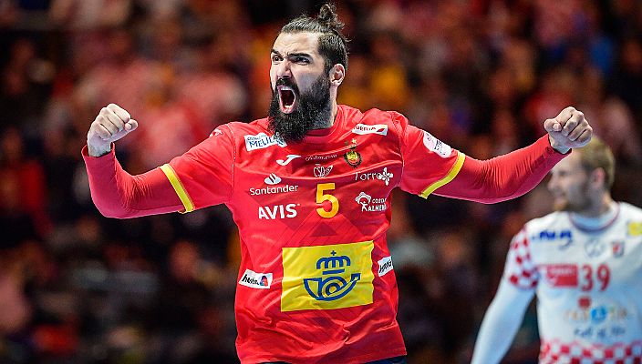 Europeo de Balonmano - Resumen de la final del Europeo de balonmano: España 22 - 20 Croacia