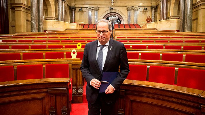 La Mesa del Parlament acata la orden de la Junta Electoral y avala retirarle a Torra su acta de diputado