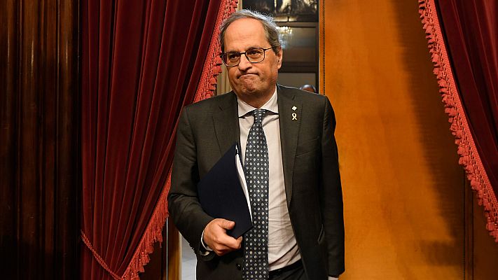 La Mesa del Parlament avala retirar el acta de diputado a Quim Torra