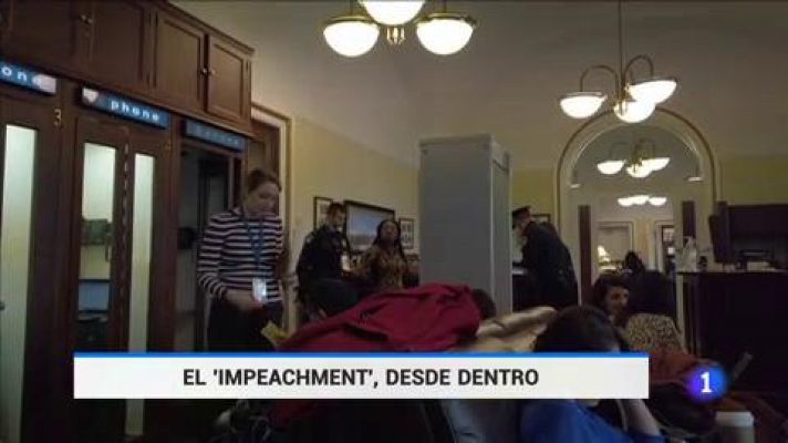 Telediario 1 - El 'impeachment' a Trump, desde dentro