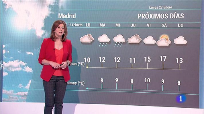 El Tiempo en la Comunidad de Madrid - 27/01/20 