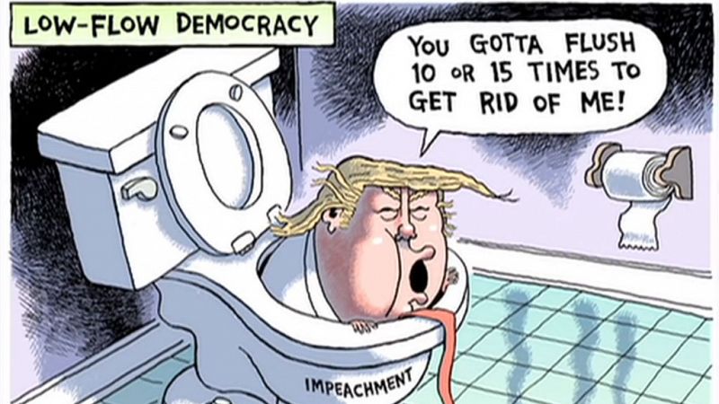 Las caricaturas e ilustraciones que retratan el 'impeachment'