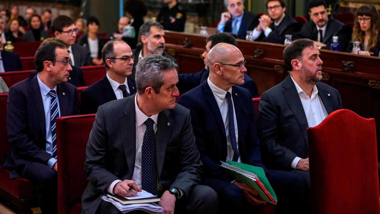 Los exconsellers condenados por el 'procés' salen de prisión para comparecer ante la comisión del Parlament sobre el 155 - RTVE.es