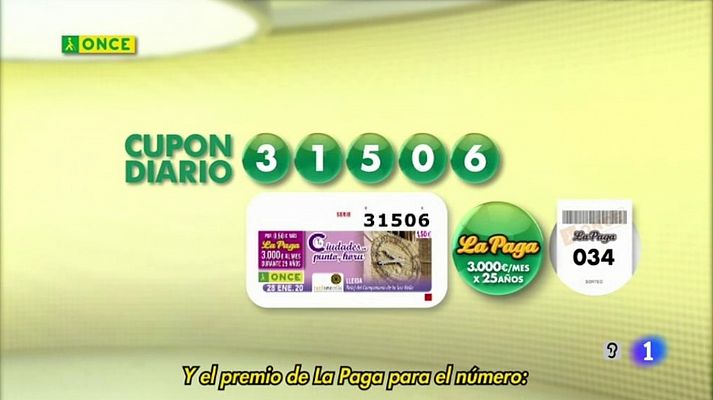 Sorteos ONCE - Sorteo ONCE - 28/01/20