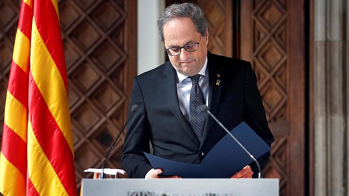 Informativo 24h - Torra: "Una vez aprobados los Presupuestos en el Parlamento, anunciaré la convocatoria de elecciones"