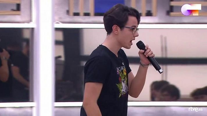 OT 2020 - Flavio canta "Shotgun" - 1r pase de micros