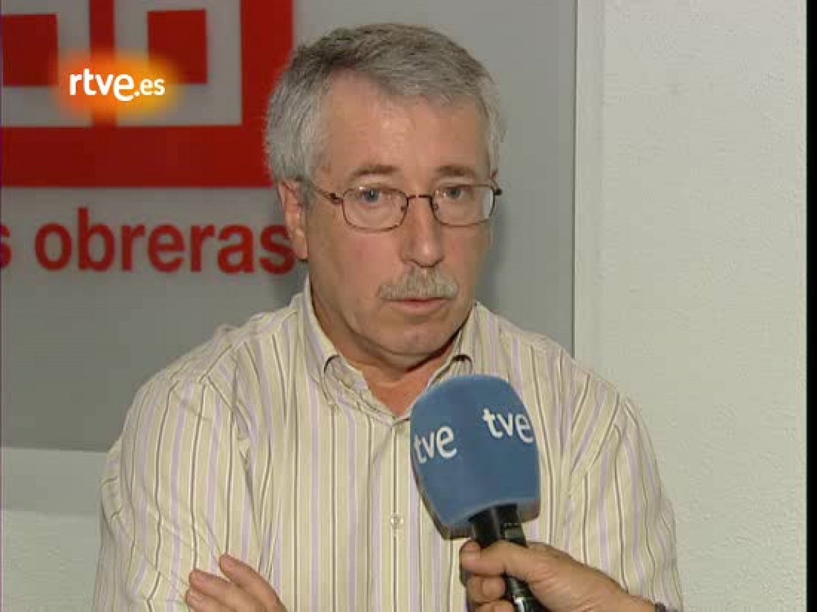 Entrevista exclusiva de TVE: Toxo considera "imposibles" las demandas de la CEOE