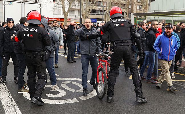 Huelga general en País Vasco y Navarra