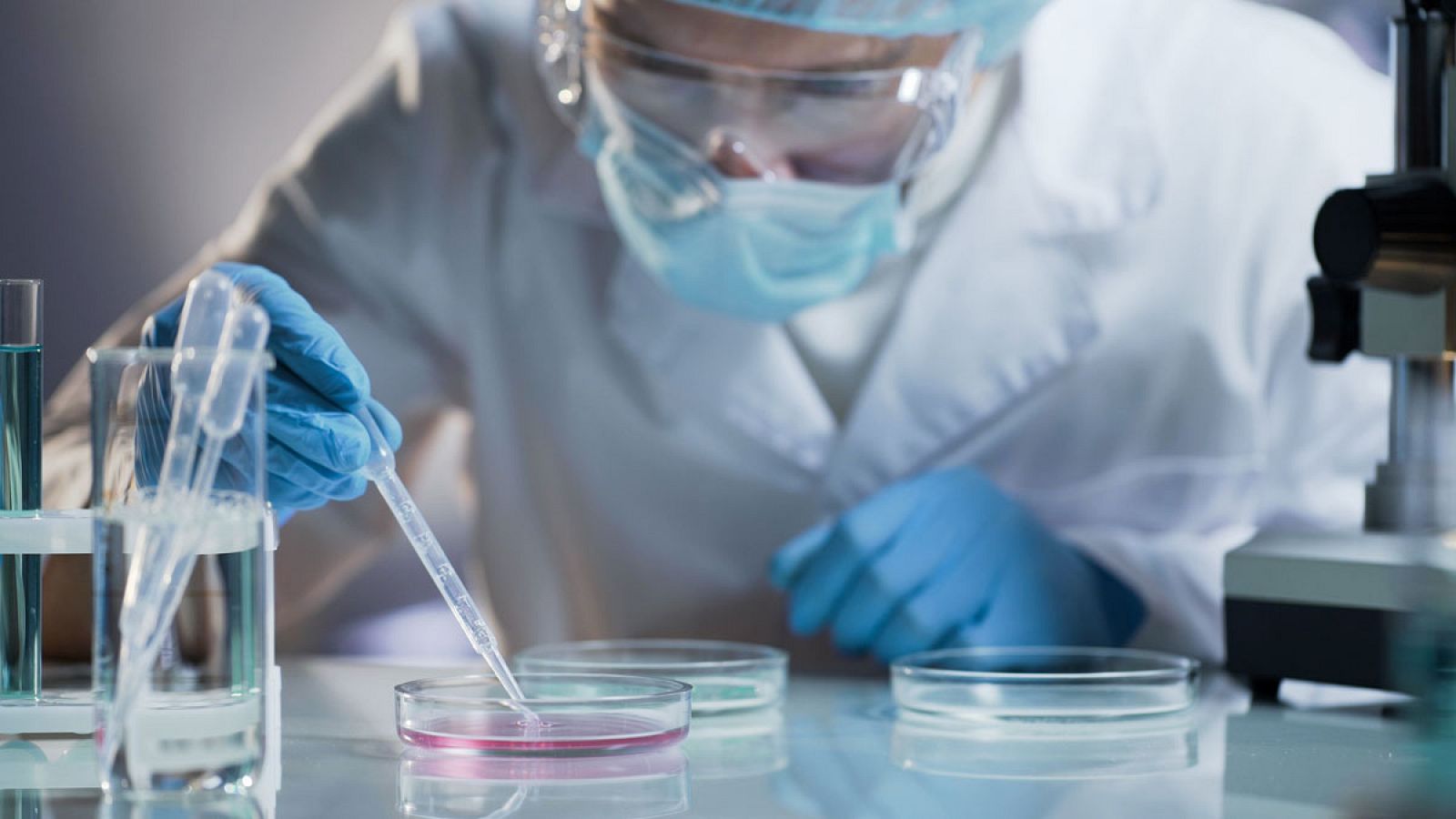 Estamos en un laboratorio de nivel 3 de contención biológica. En España hay unos 40. Consta de 100 metros cuadrados con tres sublaboratorios. Las personas que trabajan allí están altamente cualificadas. Ellas son las encargadas de manipular patógenos