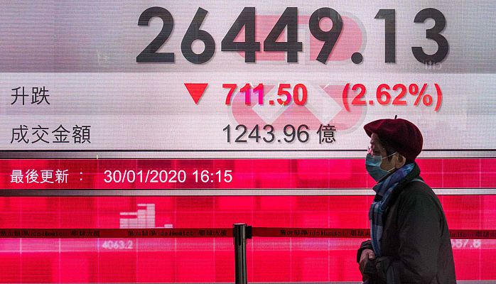 Telediario 1 - El coronavirus contagia a la economía China, que podría perder hasta 1,5 puntos, según los expertos